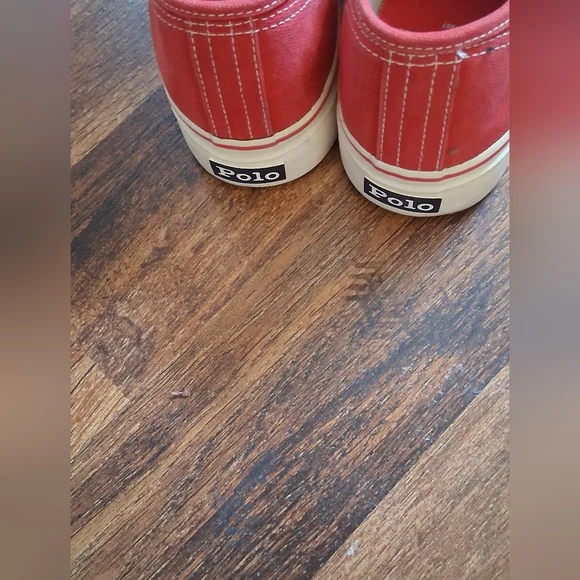 POLO RALPH LAUREN CANVAS SNEAKERS. 9.5. EUC - Picture 4 of 7